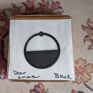 West Elm Black Metal Door Knocker